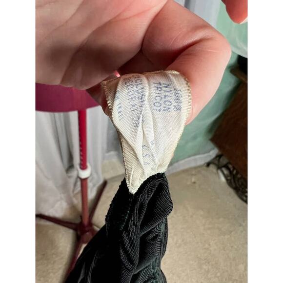 half slip skirt black slip 1950s - Picture 9 of 9